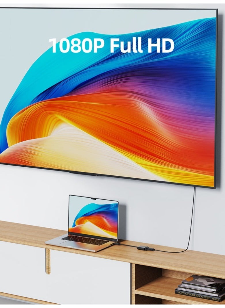 كابل تايم محول فيديو من HDMI ذكر إلى VGA أنثى بدقة 1080 بكسل - Image 4